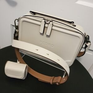 EC PEDRO IVORY WHITE CROSSBODY BAG, SLEEK, STYLISH, MODERN